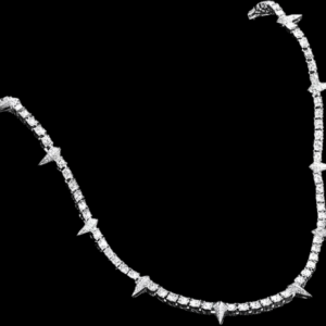 Black Panther Inspired Moissanite Diamonds Tennis Necklace