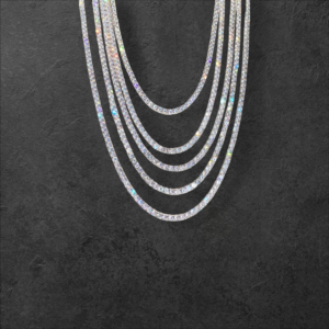 Moissanite Diamond Tennis Necklace - 3mm